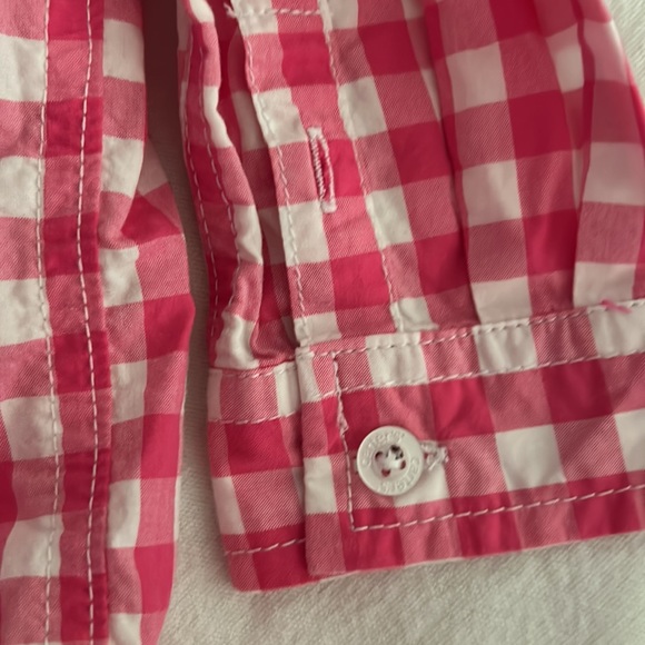 Pink gingham button down - Picture 4 of 5